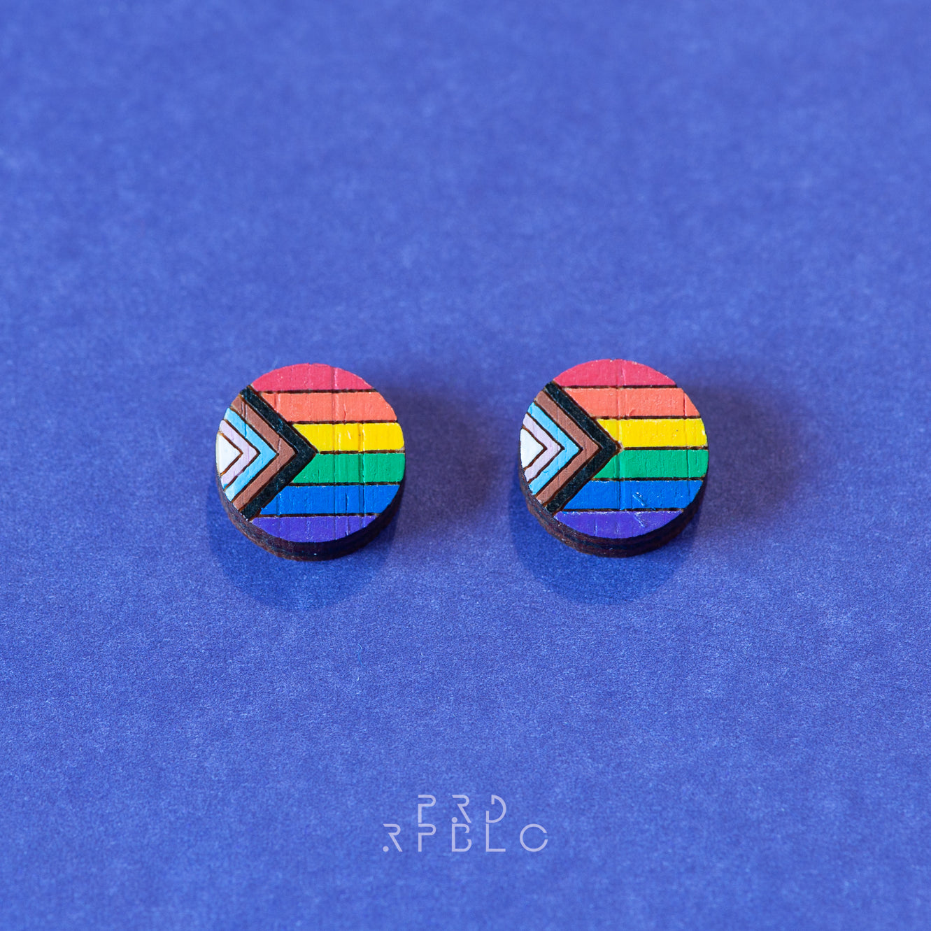 Progress Pride Flag Studs