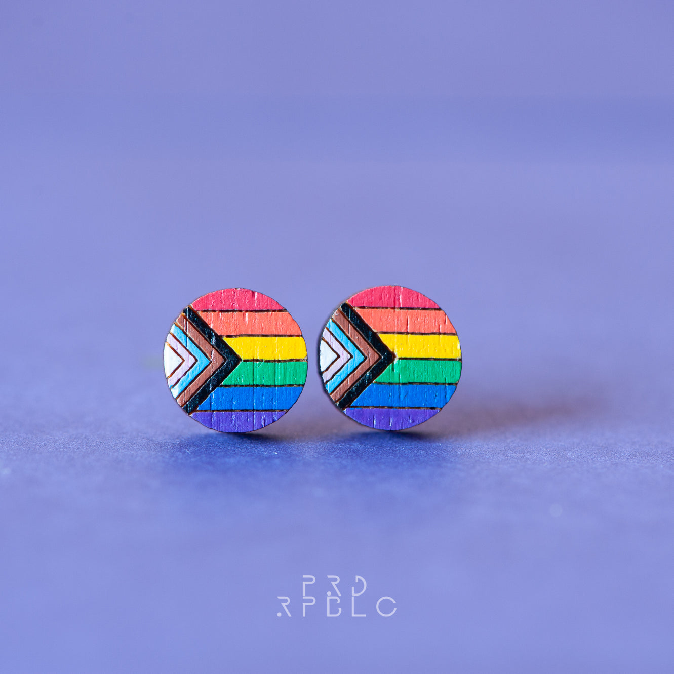 Progress Pride Flag Studs
