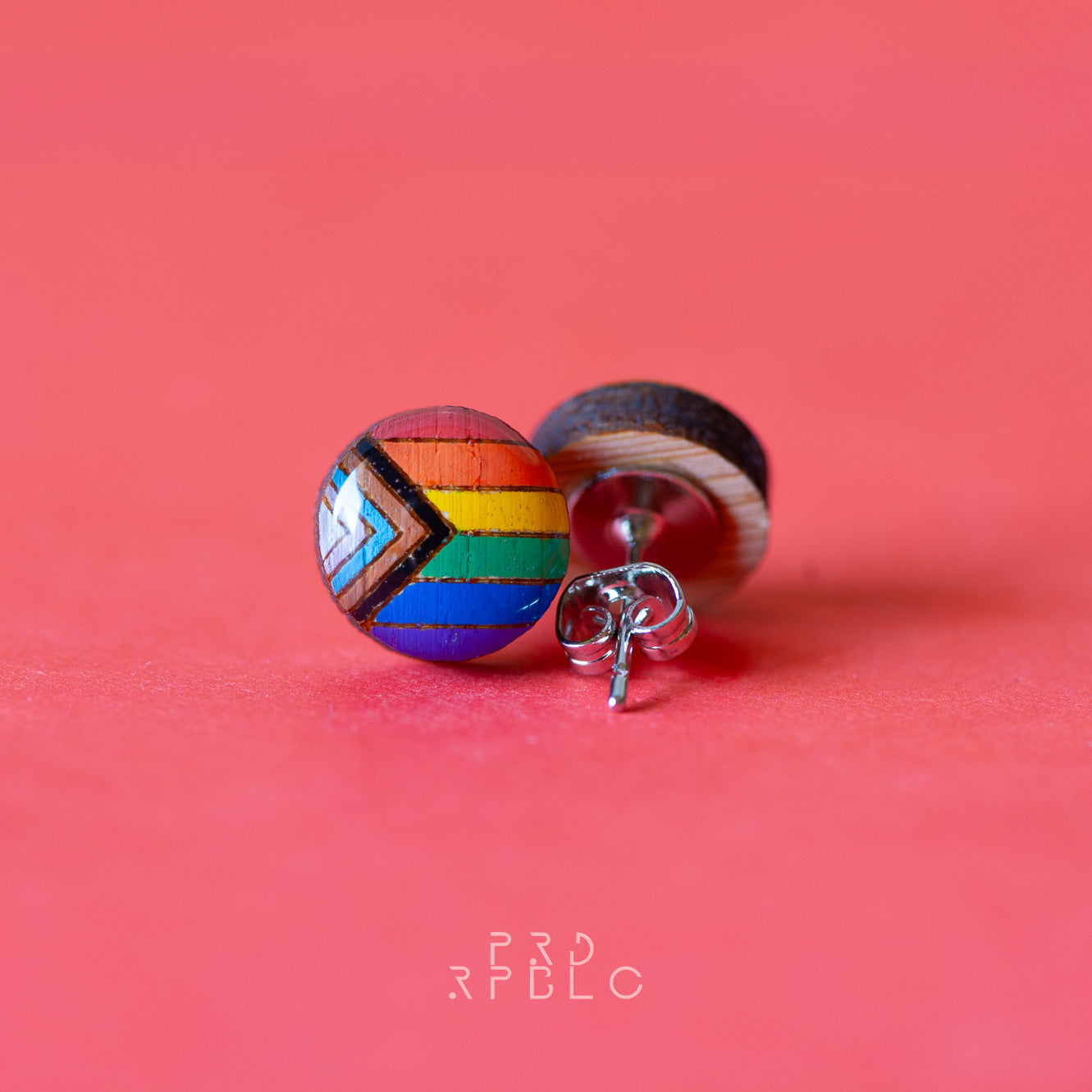 Progress Pride Flag Studs
