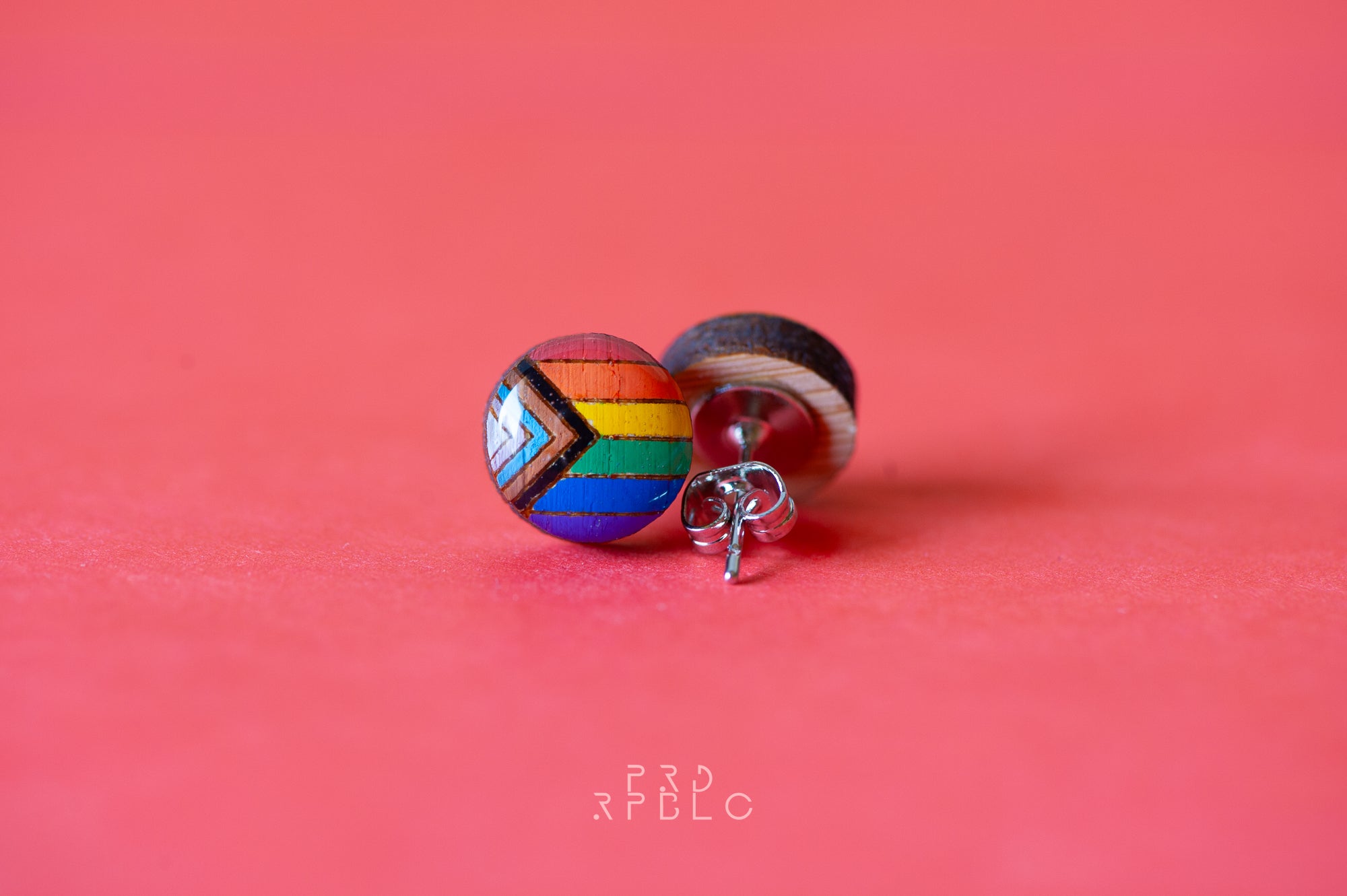 Progress Pride Flag Studs