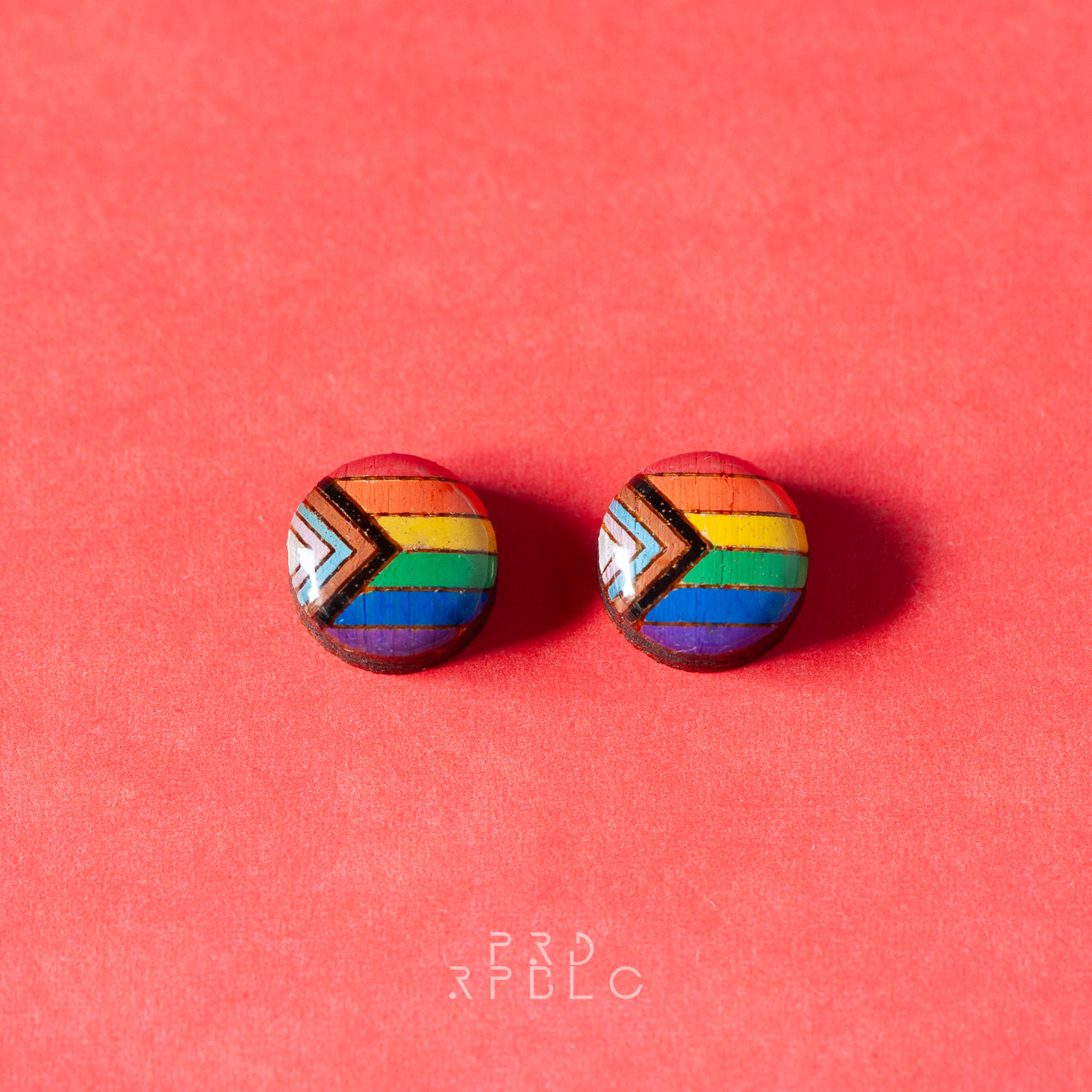 Progress Pride Flag Studs