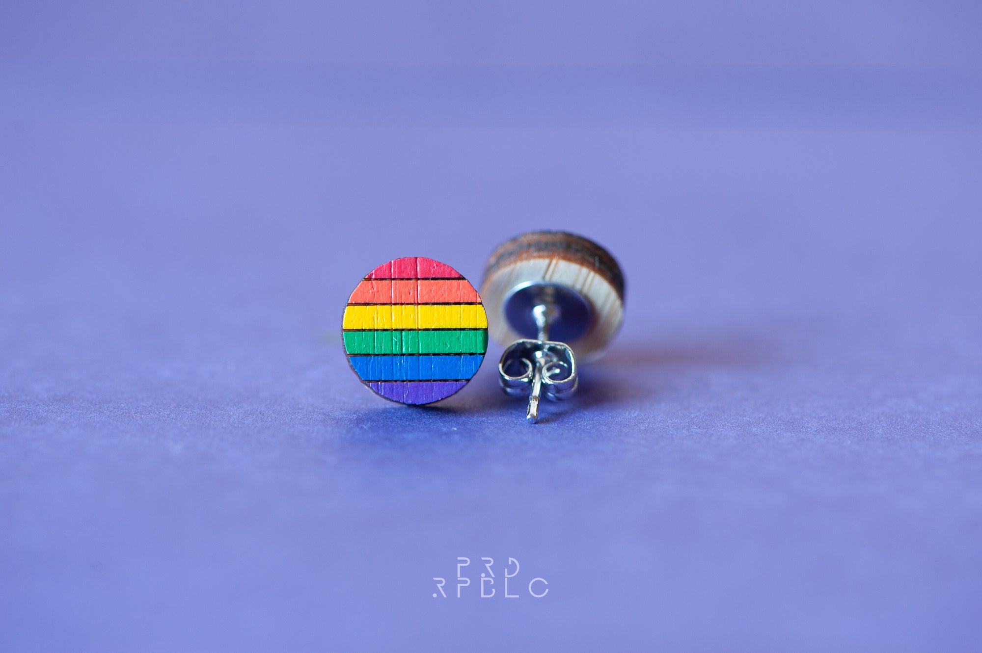 LGBT Rainbow Flag Studs