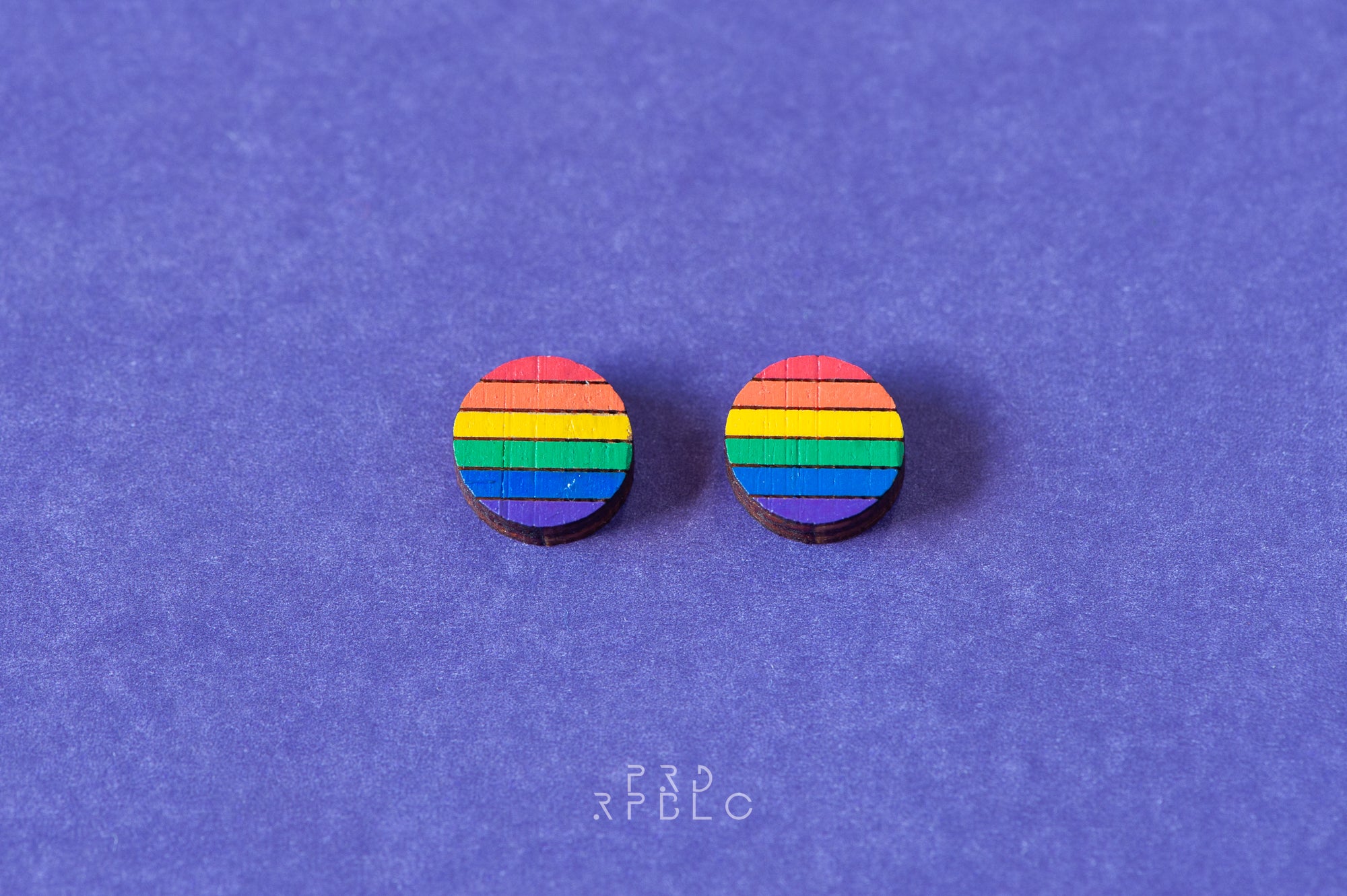 LGBT Rainbow Flag Studs