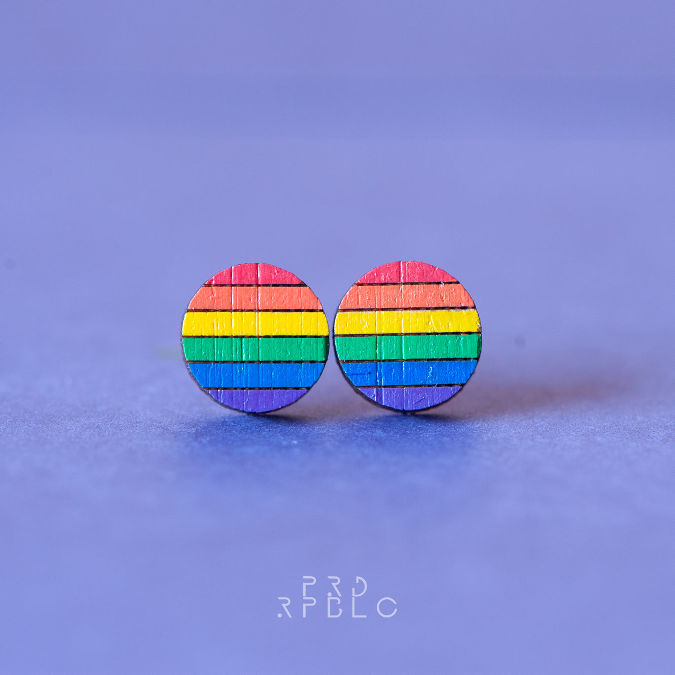 LGBT Rainbow Flag Studs