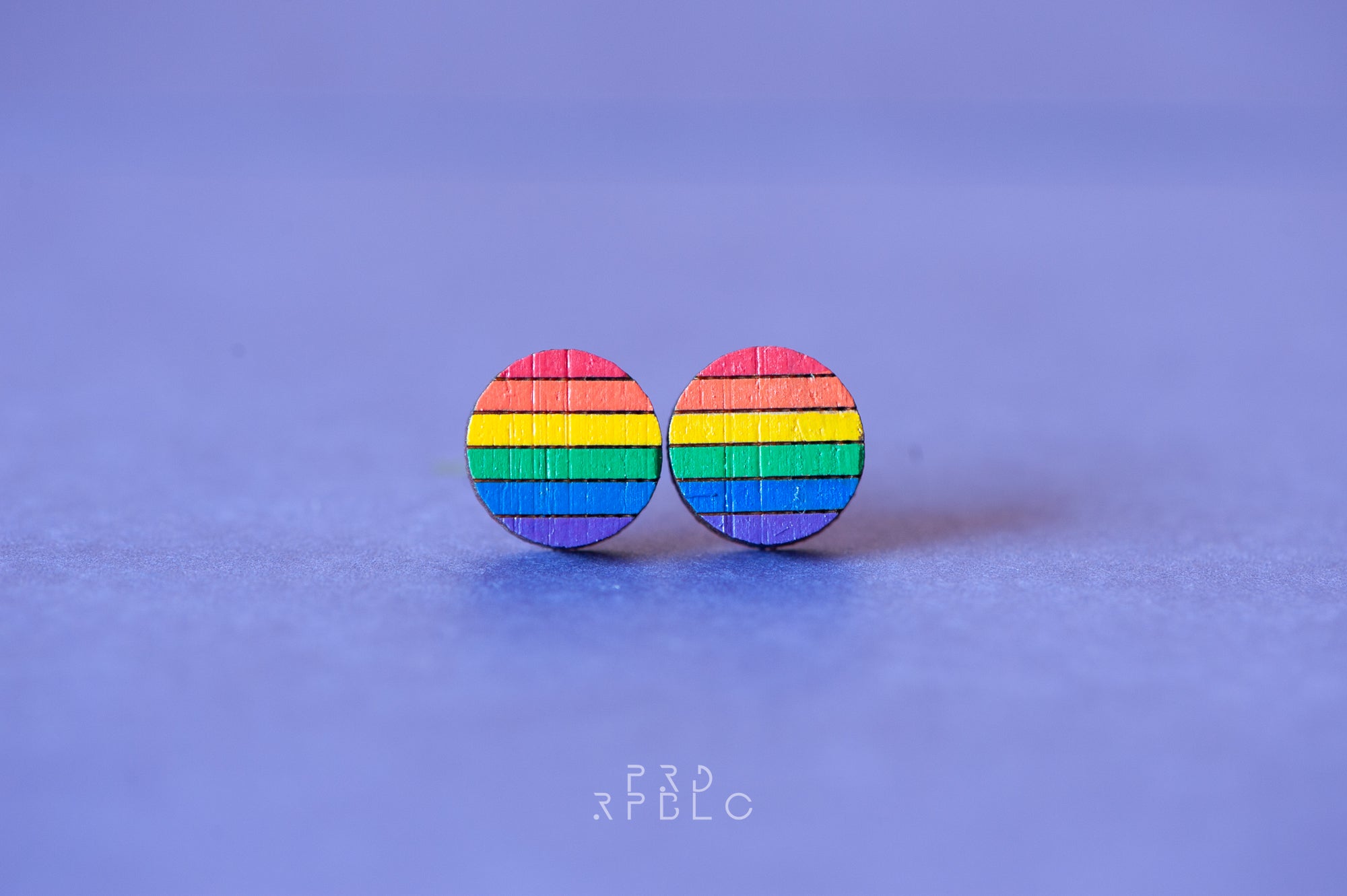LGBT Rainbow Flag Studs