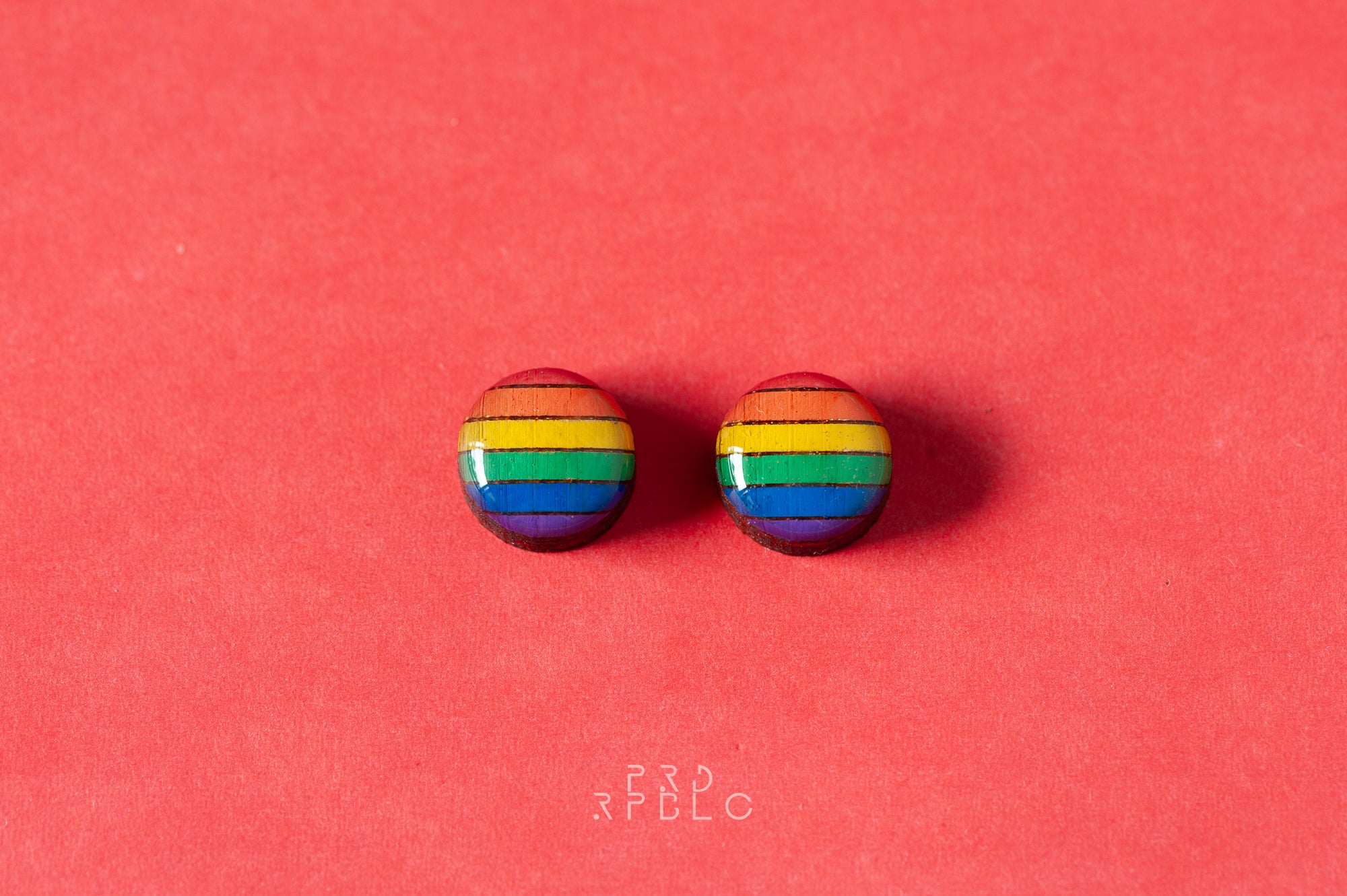 LGBT Rainbow Flag Studs