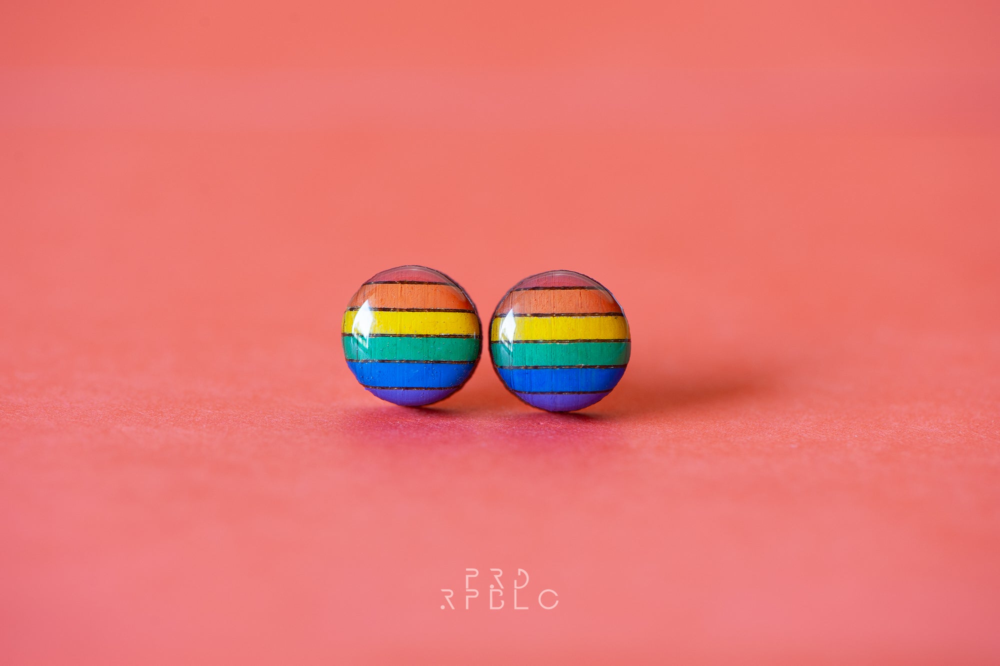 LGBT Rainbow Flag Studs