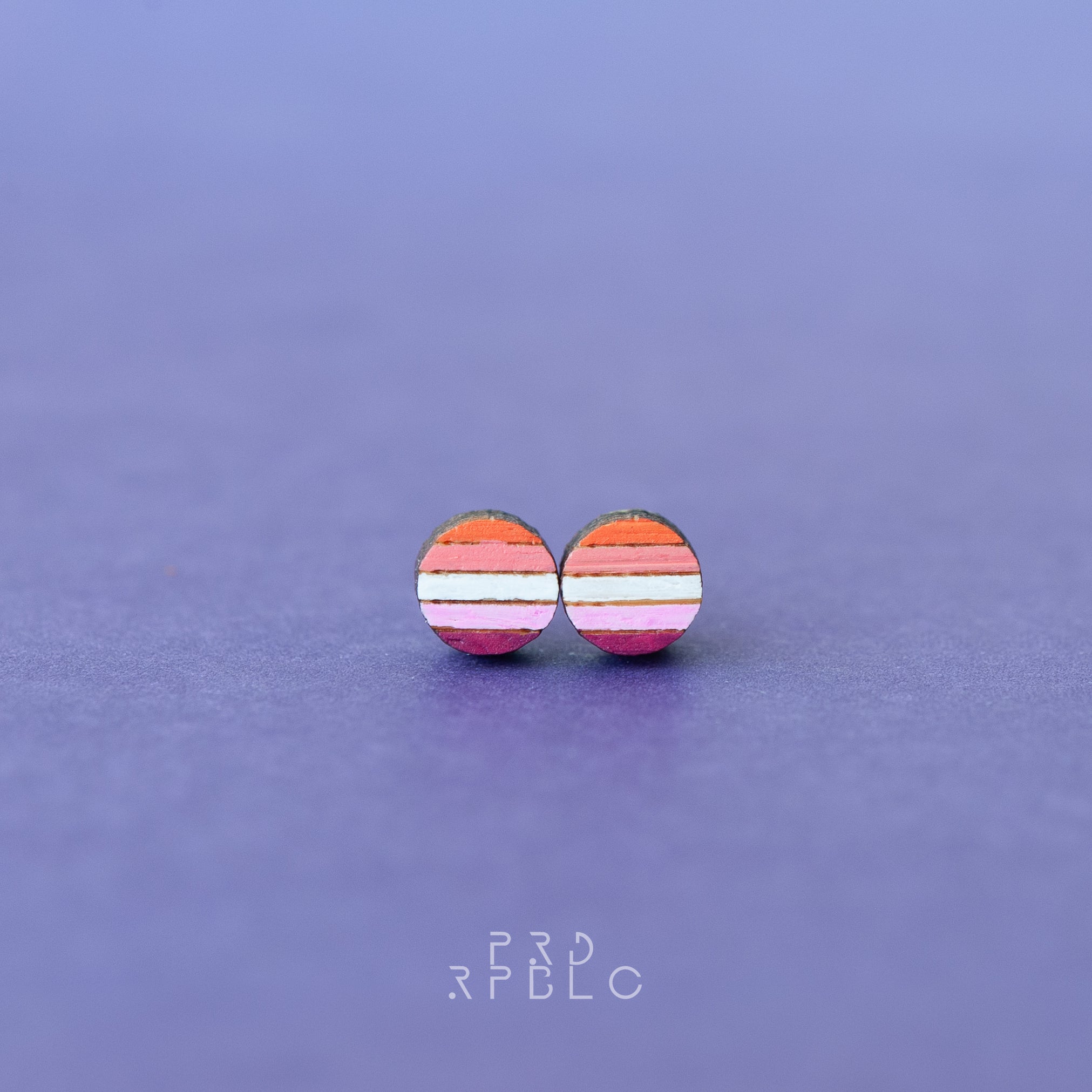 Lesbian Flag Studs
