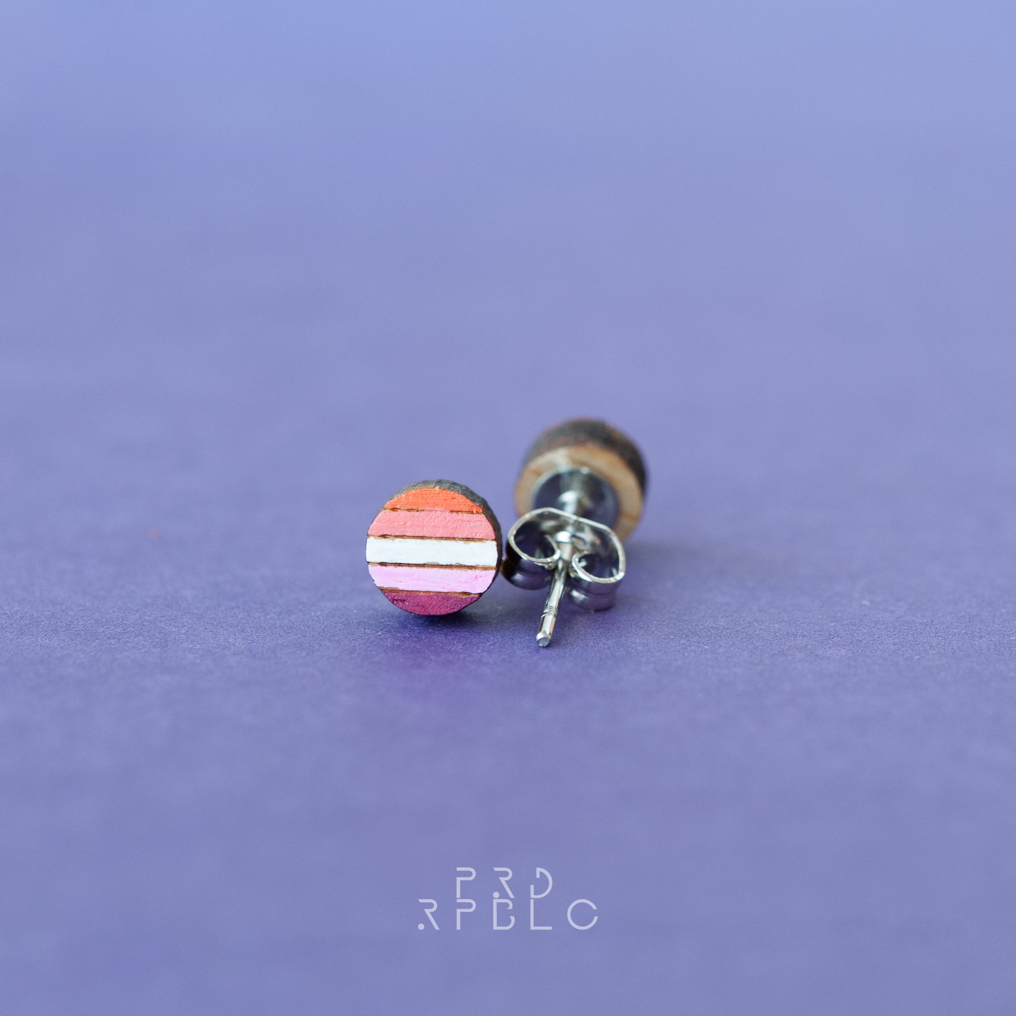 Lesbian Flag Studs