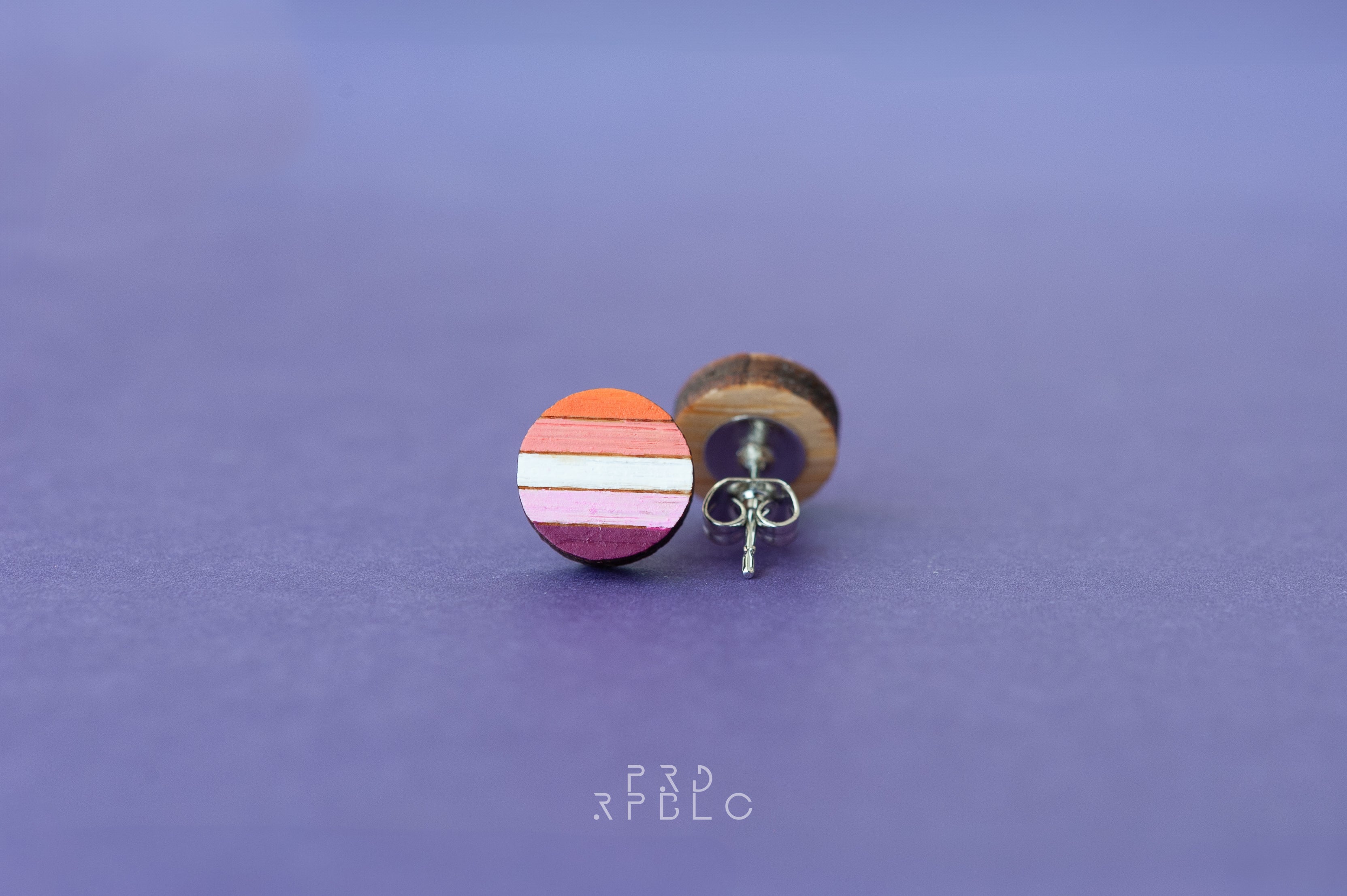 Lesbian Flag Studs