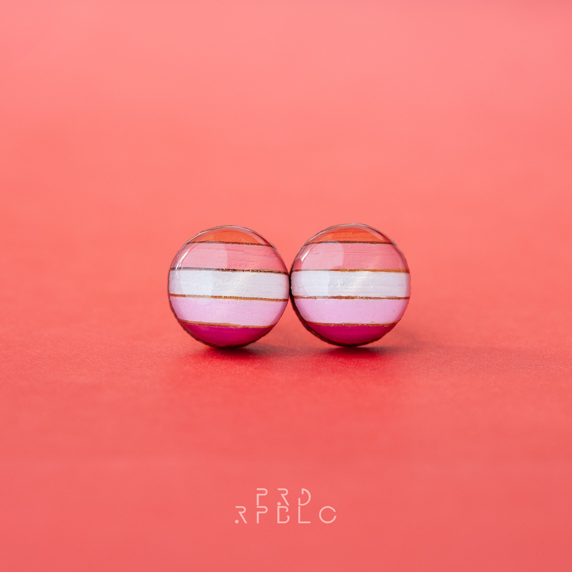 Lesbian Flag Studs
