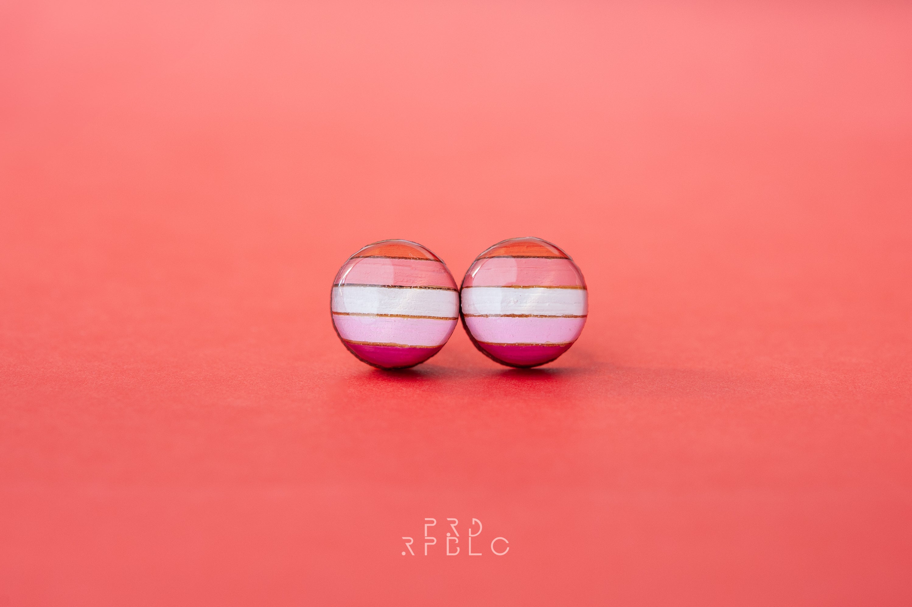 Lesbian Flag Studs