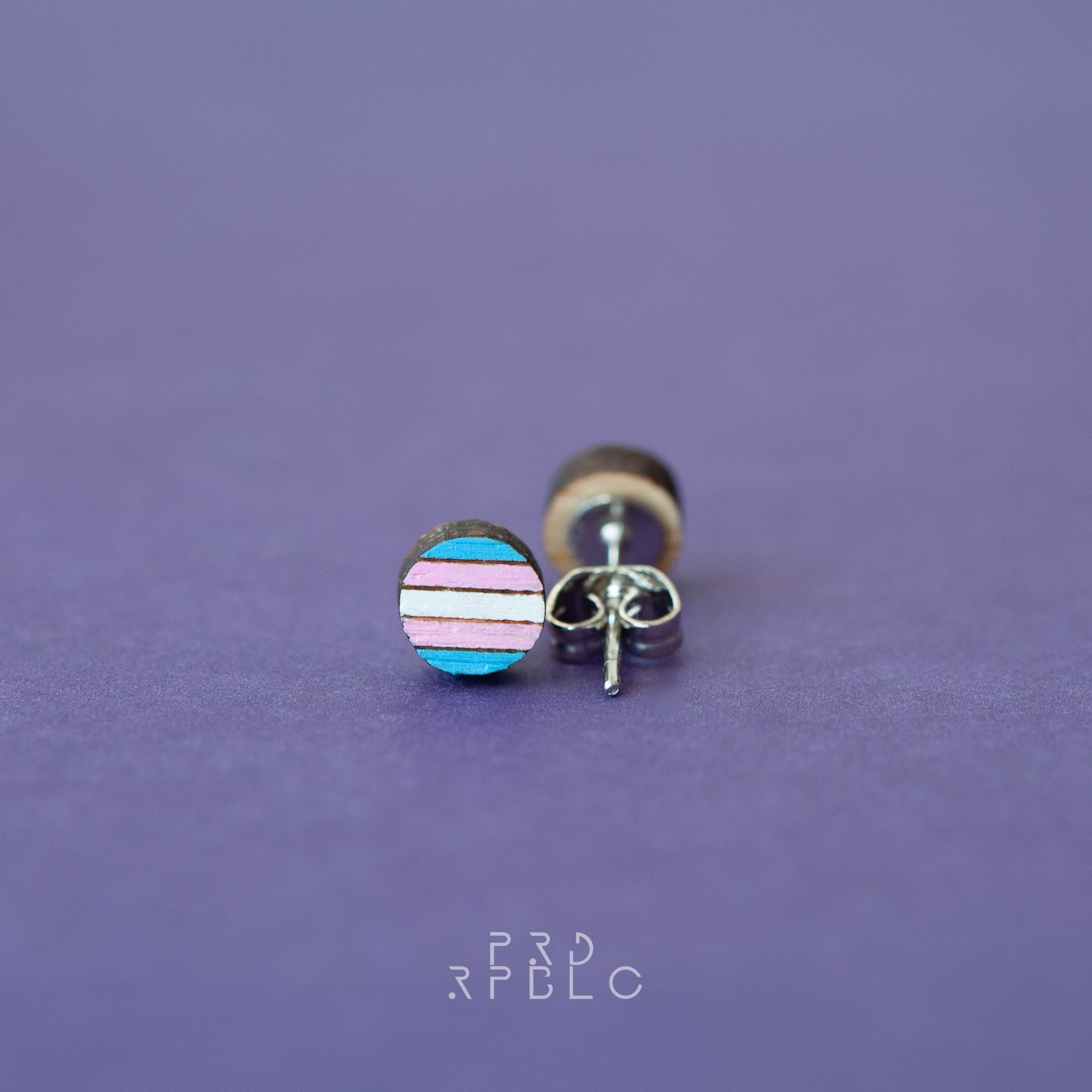 Transgender Pride Flag Studs