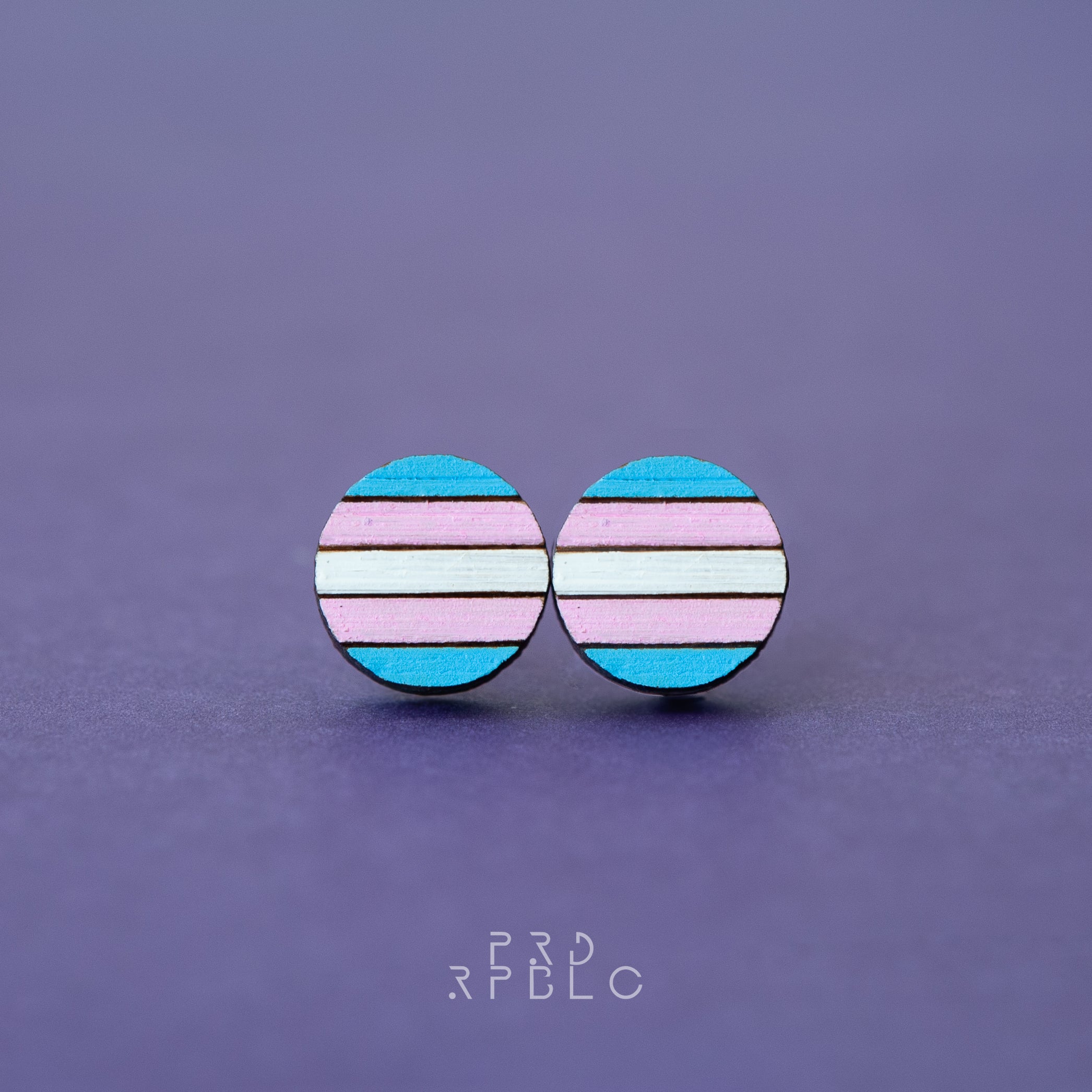 Transgender Pride Flag Studs