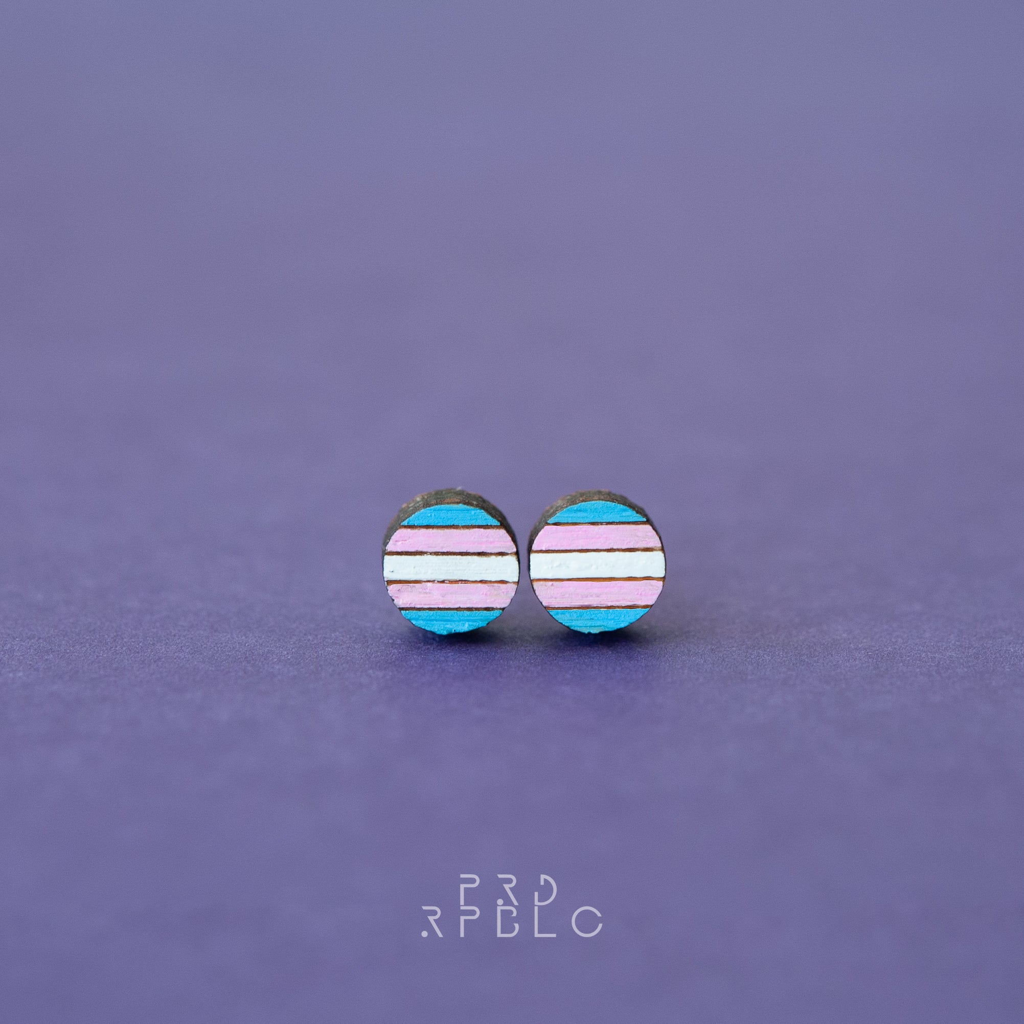 Transgender Pride Flag Studs