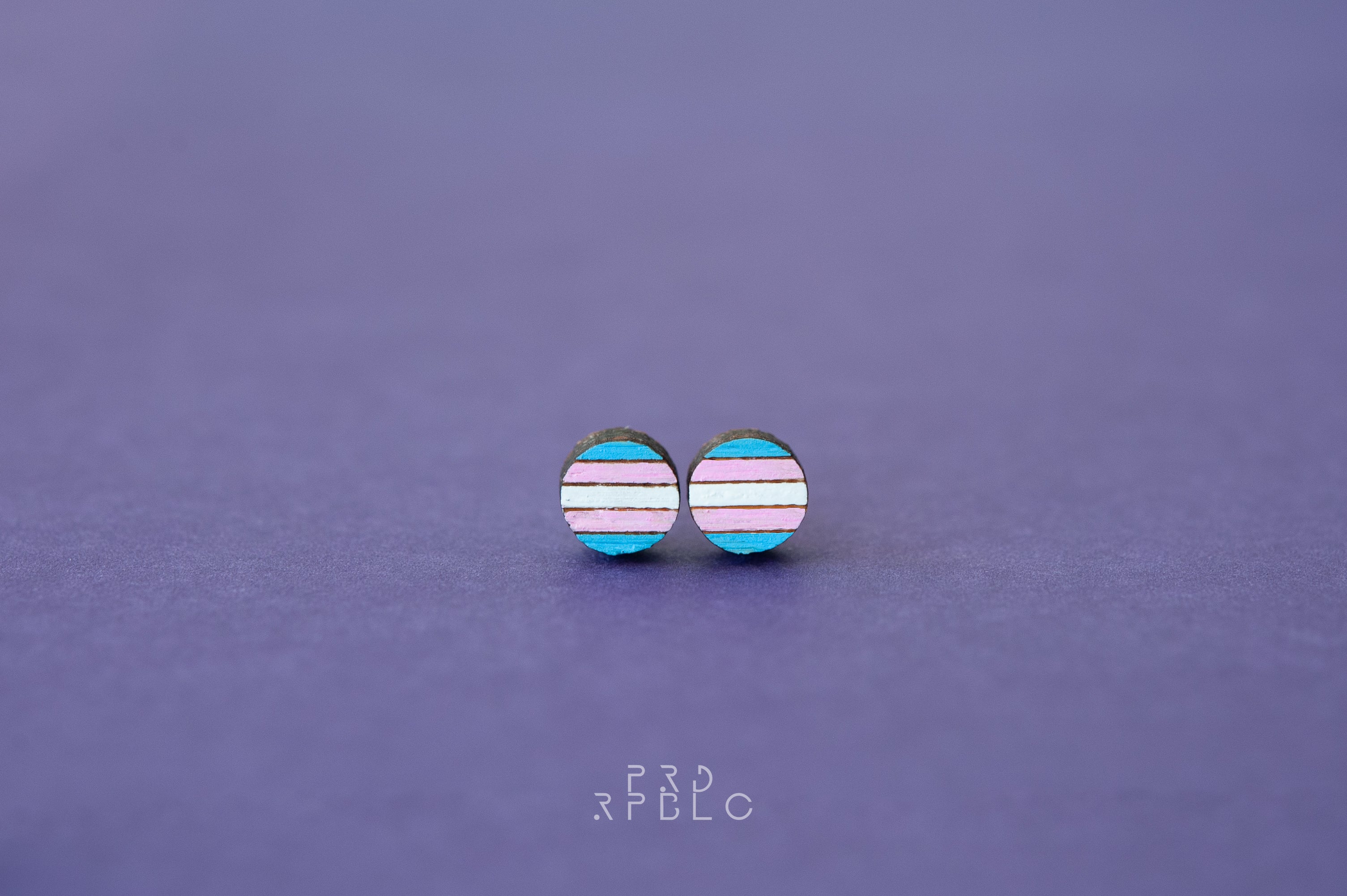 Transgender Pride Flag Studs