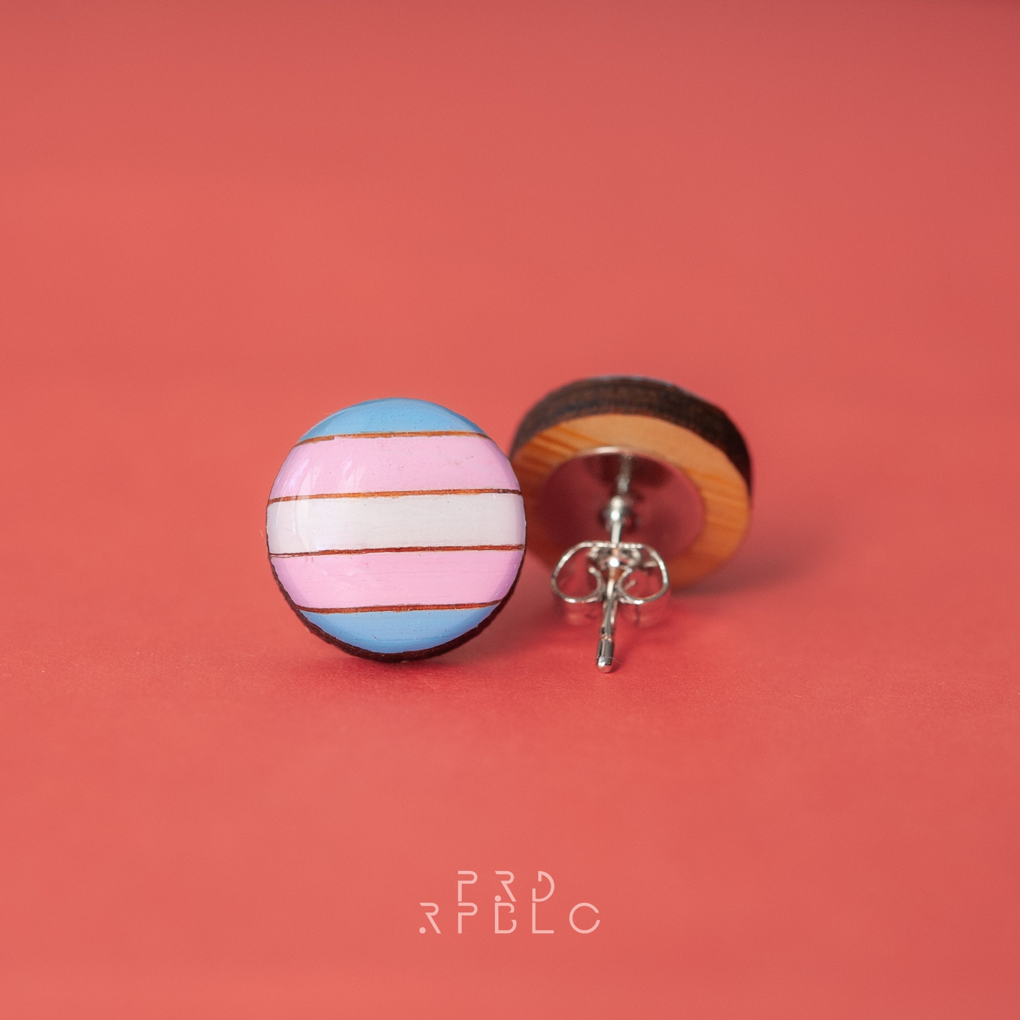 Transgender Pride Flag Studs
