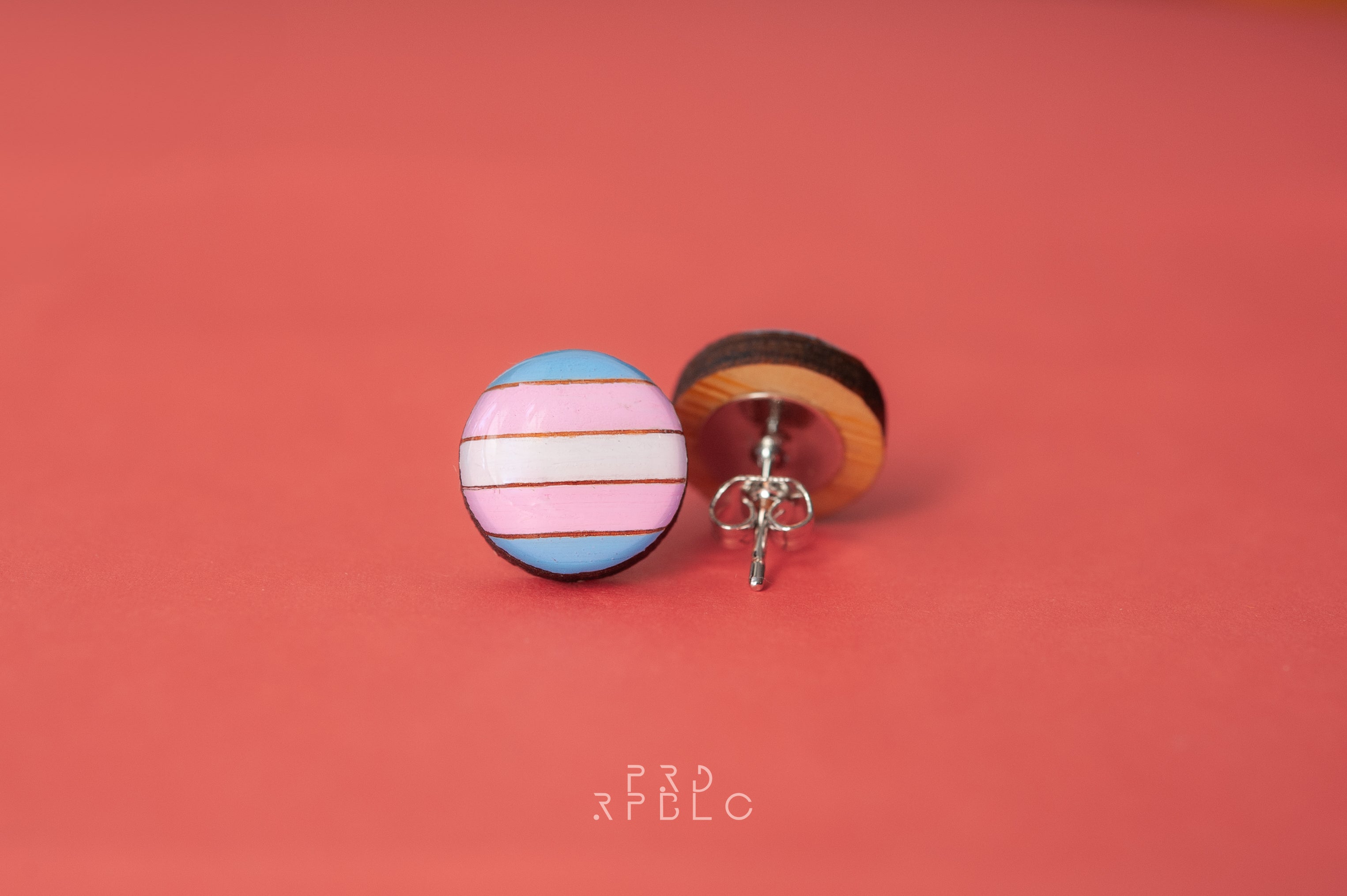 Transgender Pride Flag Studs