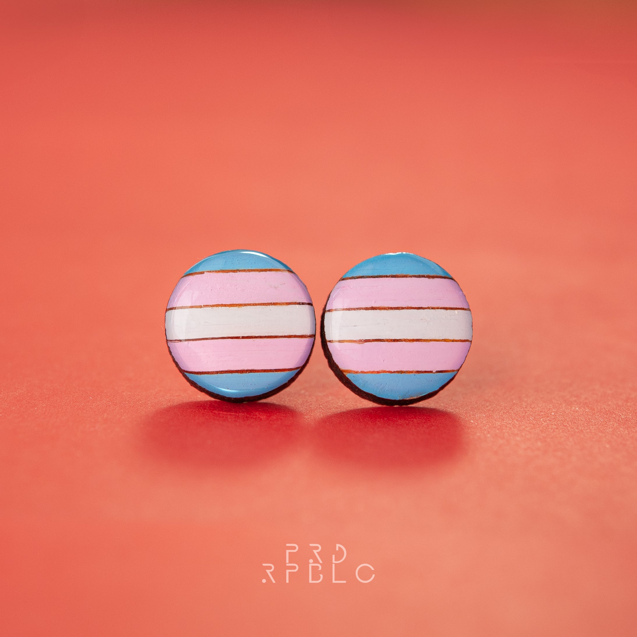 Transgender Pride Flag Studs